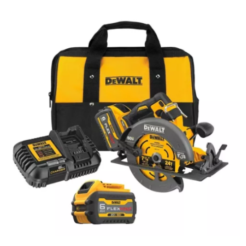 SIERRA CIRCULAR INALAMBRICO DEWALT FLEXVOLT 60V DE 7.1/4 DCS578T2