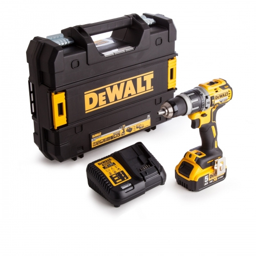 TALADRO PERCUTOR INALAMBRICO DEWALT BRUSHLESS 20V 1 BAT 5AH DCD796P1