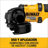 ESMERIL ANGULAR DEWALT FLEXVOLT 60V DE 4.1/2 SIN BATERIA DCG418B