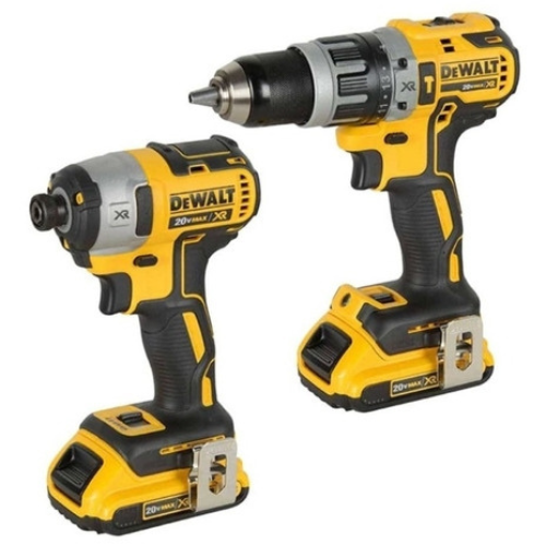 KIT TALADRO PERCUTOR Y ATORNILLADOR DE IMPACTO DEWALT 20V XR DCK287D2