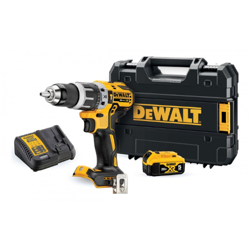 TALADRO PERCUTOR INALAMBRICO DEWALT BRUSHLESS 20V 1 BAT 5AH DCD796P1