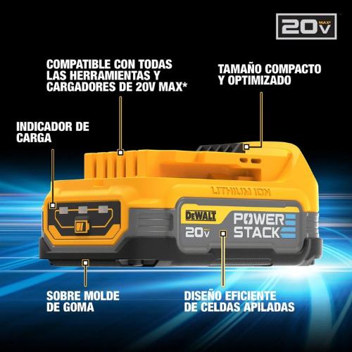 BATERIA DEWALT POWERSTACK 20V 1.7 AH