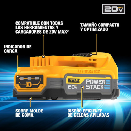 STARTER KIT 2 BATERIAS POWERSTACK DEWALT 20V 1.7AH DCBP034E2