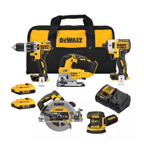 KIT 5 INALAM XR 20V BRUSHLESS DEWALT DCK533D2 TOOLS