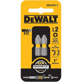 DISPLAY DE 2 PUNTAS PARA ATORNILLAR DEWALT MAXFIT PH2 X 25MM DWA1PH2-2