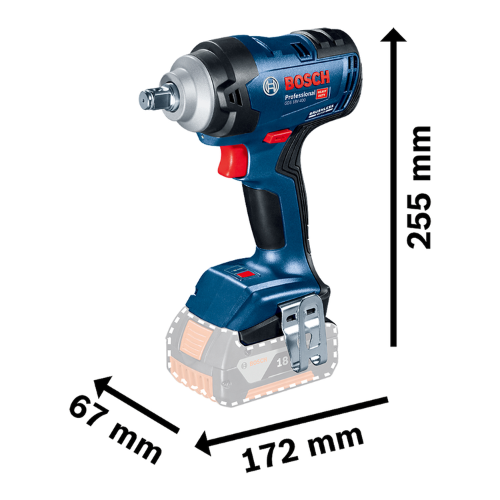 LLAVE DE IMPACTO IMPACTO 400NM 1/2 GDS 18V-400 BOSCH