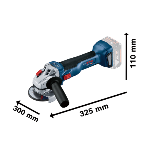 ESMERIL ANGULAR 5 GWS 18V-10 BOSCH SIN BATERIA