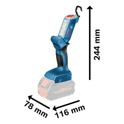 LAMPARA DE TRABAJO LED BOSCH GLI 18V-300 LUMENES