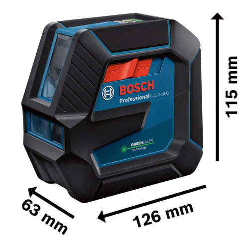 NIVEL LASER DE LINEAS VERDE GLL 2-15 G BOSCH