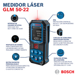 MEDIDOR DE DISTANCIA LASER GLM 50-22 PROFESIONAL BOSCH