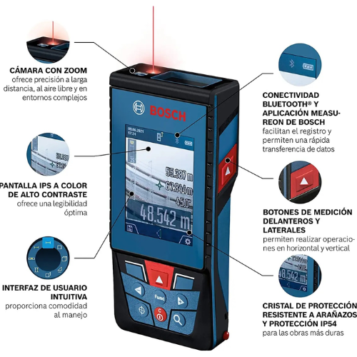 MEDIDOR DE DISTANCIAS LASER BOSCH GLM 100-25 C PROFESSIONAL