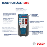 RECEPTOR DE LASER ROJO DE ALTO RENDIMIENTO BOSCH LR1