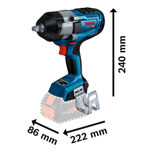 LLAVE DE IMPACTO 1/2 BOSCH GDS 18V-1000 S/BATERIA BITURBO