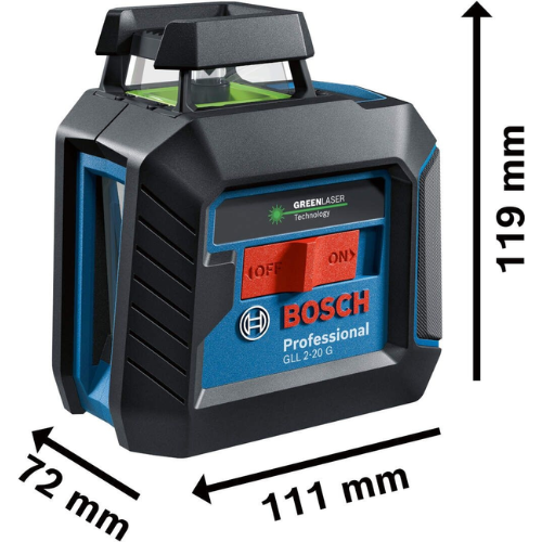 NIVEL LASER DE LINEAS BOSCH VERDE GLL 2-20 G