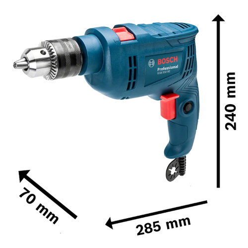 BOSCH TALADRO PERCUTOR GSB 550 RE - 550W + MALETA+ EMPUÑADUR