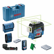 BOSCH NIVEL LASER VERDE GLL 3-80 CG 3 LINEAS 360 GRADOS