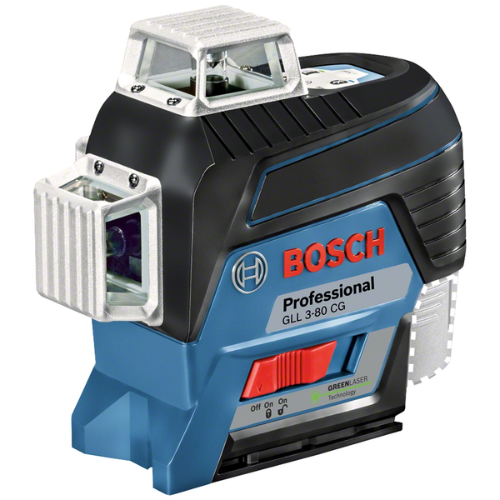 BOSCH NIVEL LASER VERDE GLL 3-80 CG 3 LINEAS 360 GRADOS