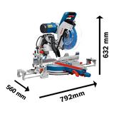 INGLETEADORA BOSCH TELESCOPICA 12 (305MM) 1.800 W GCM-12 GDL