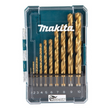 MAKITA HSS-TIN METAL DRILL DRILL SET 10 PIECES 1 - 10 MM D-72849