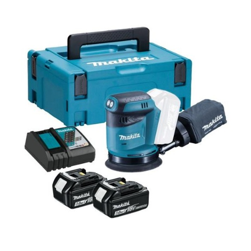 LIJADORA EXCENTRICA INALAMBRICA 18V MAKITA 123MM DBO180RFE