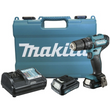 TALADRO PERCUTOR INALAMBRICO MAKITA DE 3/8 12V 2 BATERIAS HP333DWYE