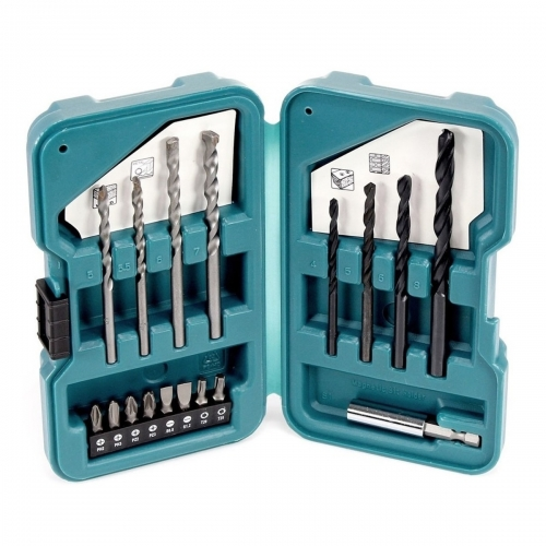 MAKITA 17 PIECE MULTIPURPOSE DRILL AND TIP SET LACCE D-40216