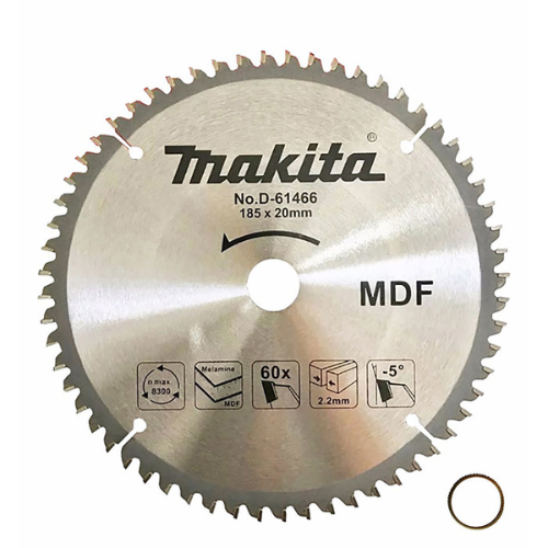 DISCO DE SIERRA CIRCULAR MAKITA 7.1/4 X 60 DIENTES MDF D-61466