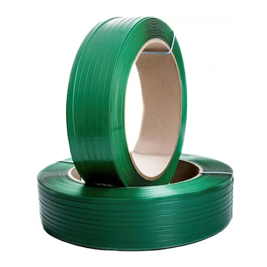 Rollo Zuncho PET Verde Plastico fleje 1/2 12mm