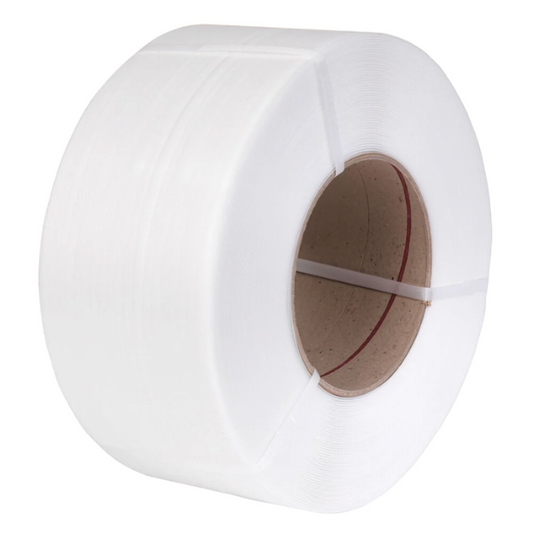 Rollo Zuncho Fleje Plastico Blanco 1/2 PP 12mm