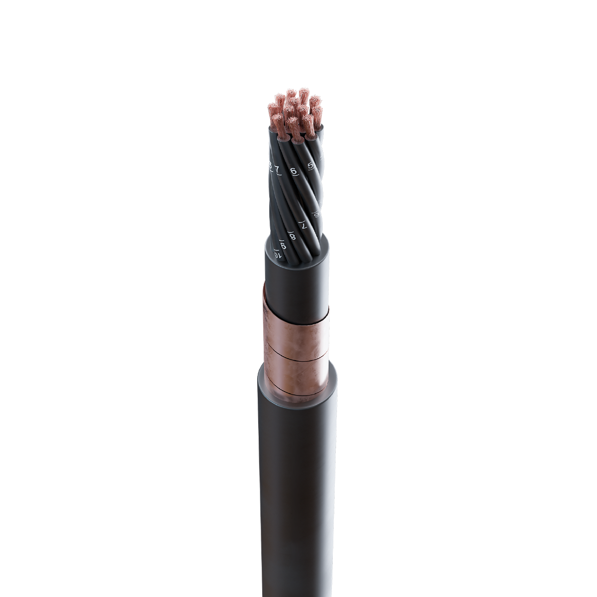 Cable De Control RZ1OZ1-K 2x10mm2 0,6/1kV 90° Negro